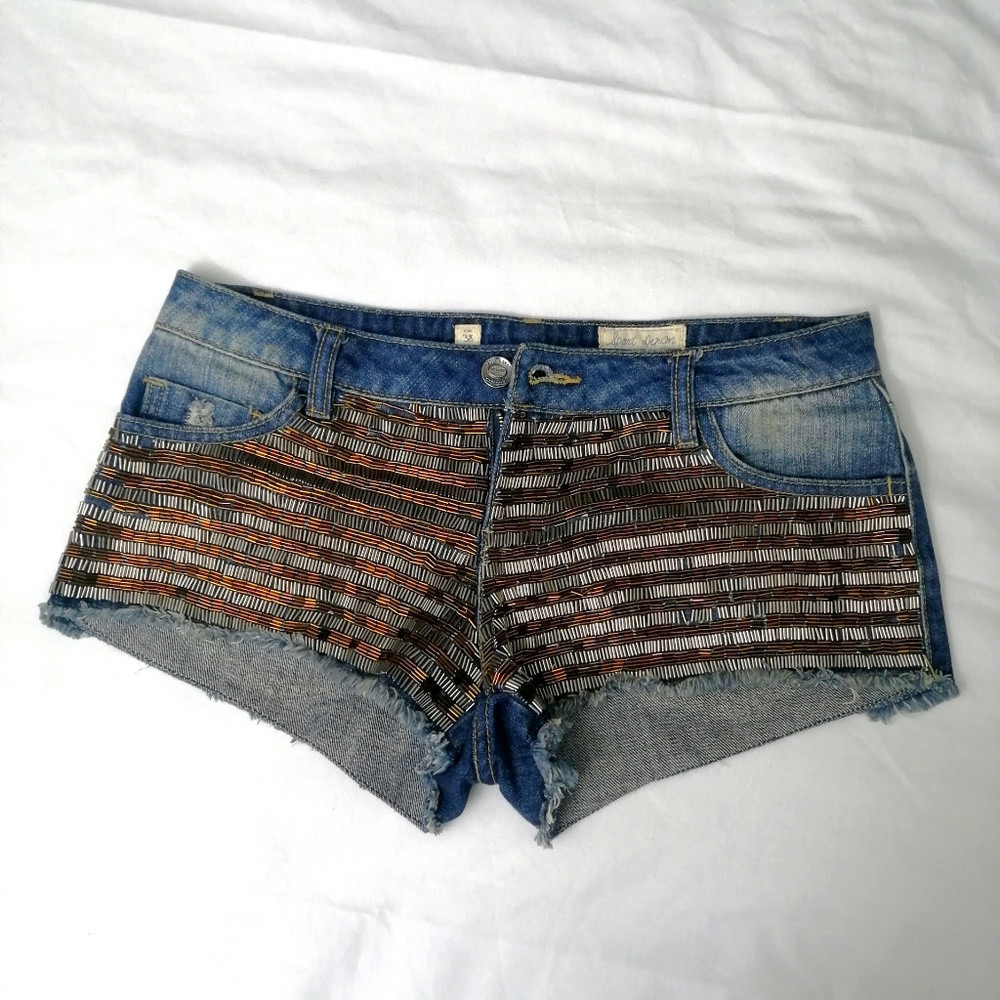 Sport denim shorts